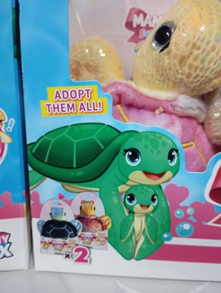 2 Peluche Tartarughe Mammy Surprise