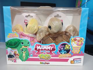 2 Peluche Tartarughe Mammy Surprise