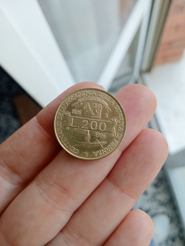 Moneta 200 Lire Italia 1996
