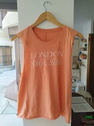 Camiseta de tirantes naranja