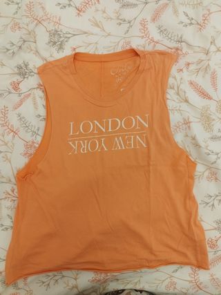 Camiseta de tirantes naranja