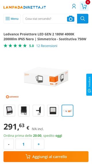 Faro LED SMD 180W IP65 LEDvance