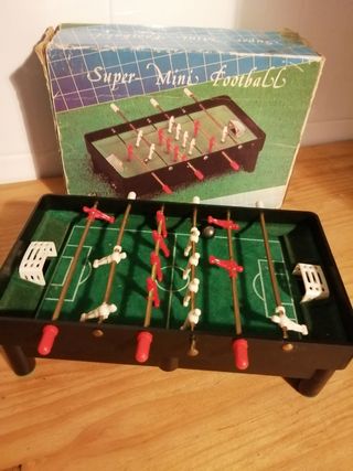 Mini futbolín y billar vintage. Regalo juegos.