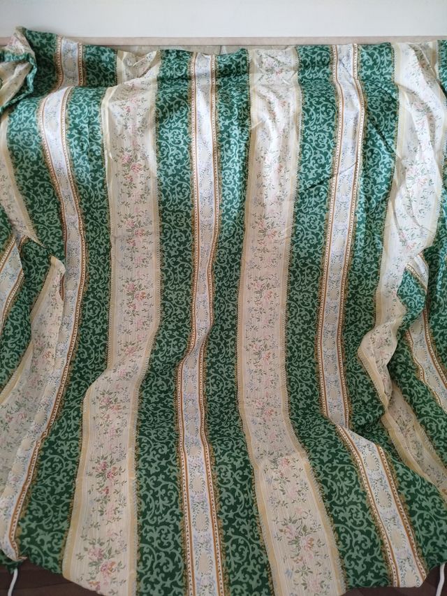 Copri-poltrona righe beige-verde