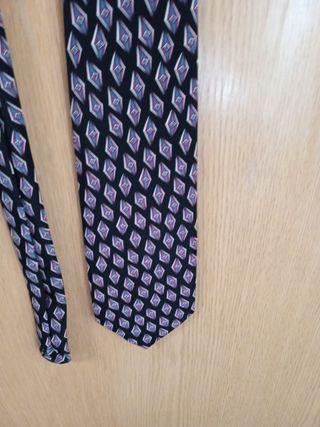 Corbata ENRICO FLORIANI negra multicolor