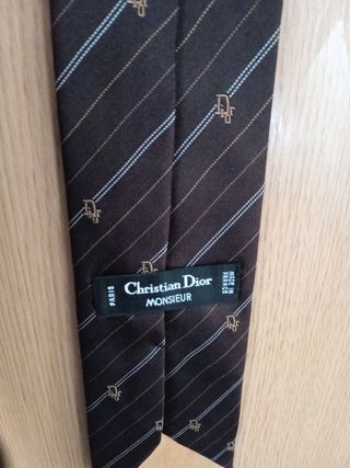 Corbata Dior marrón - Elegante