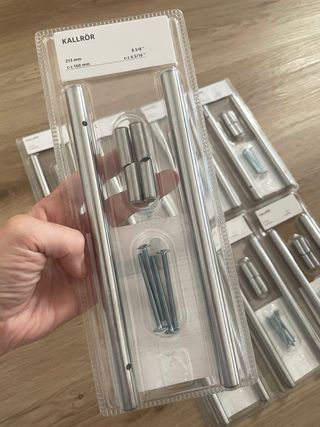8 unid Tirador acero inoxidable ikea