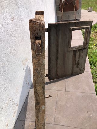 Gran Ventana antigua de madera