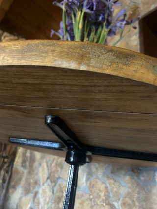 Mesa alta vintage metal y madera