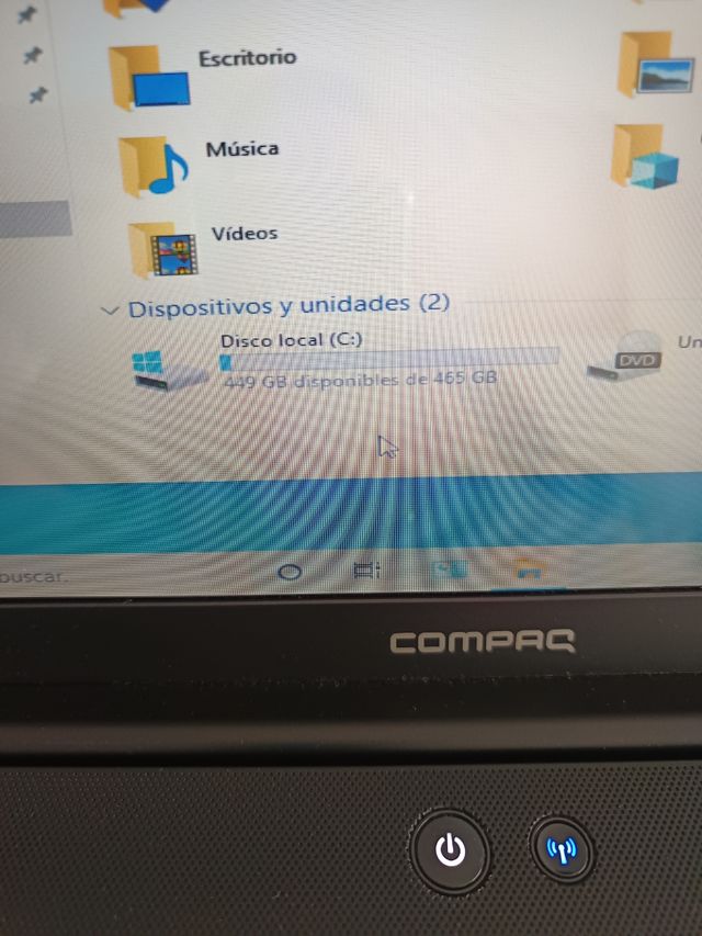 Portátil HP Compaq negro