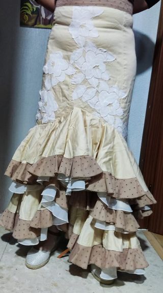 Traje gitana lunares multicolor talla 5