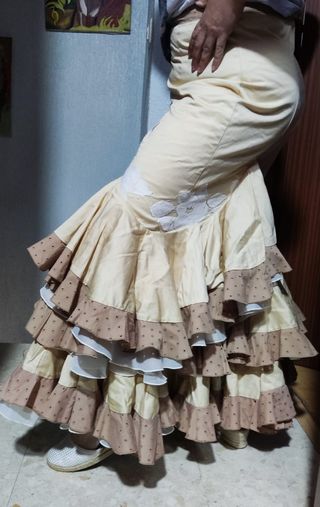 Traje gitana lunares multicolor talla 5