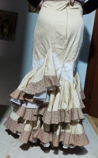 Traje gitana lunares multicolor talla 5