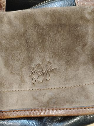 Bolso Beatriz F. Cuero Marrón-Negro