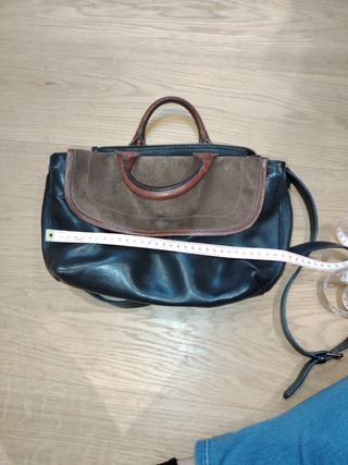 Bolso Beatriz F. Cuero Marrón-Negro