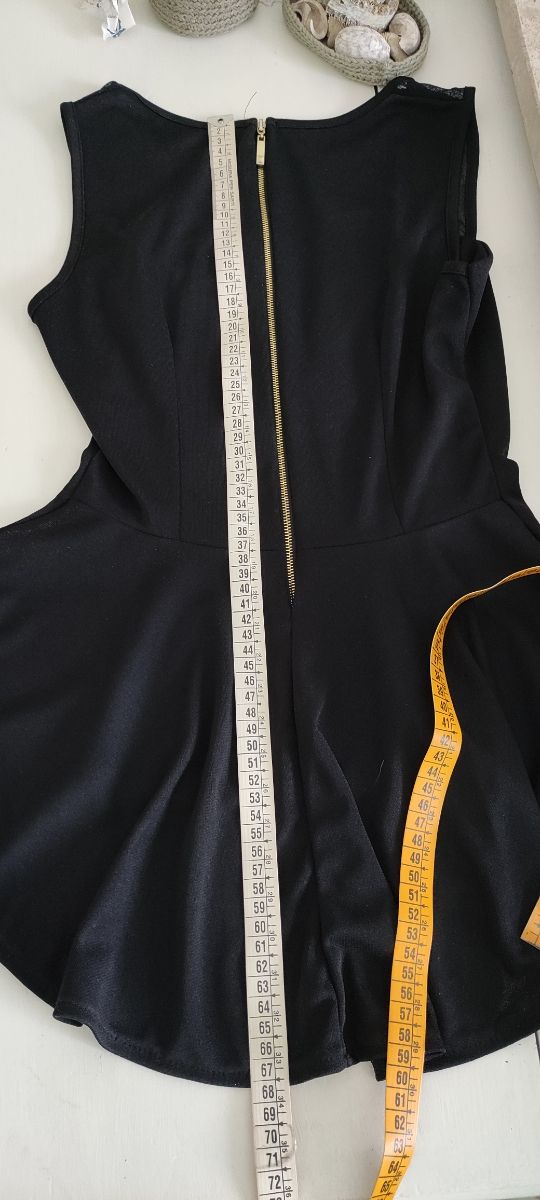 Top nero elegante cerimonia