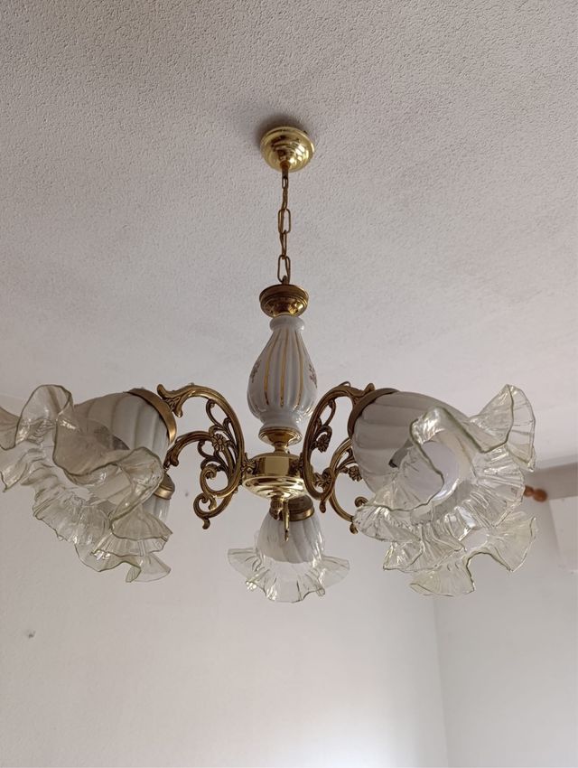 Lampara vintage 5 brazos