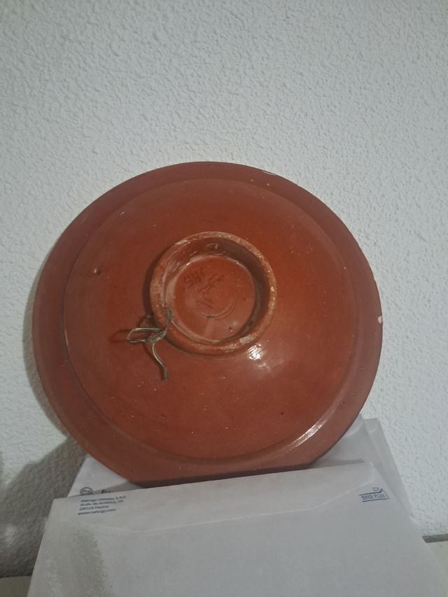 Plato cerámico artesanal