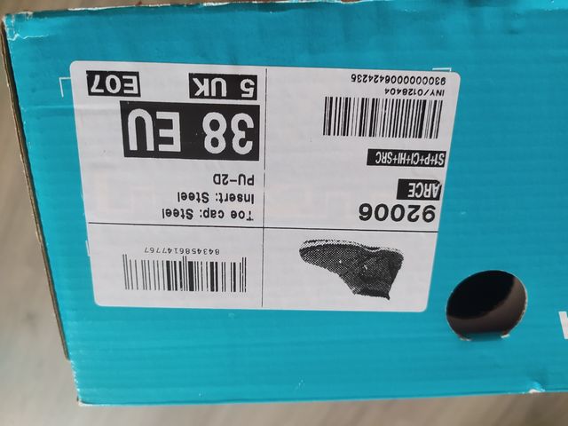 Botas de seguridad ✅ Robusta- Arce, talla 38