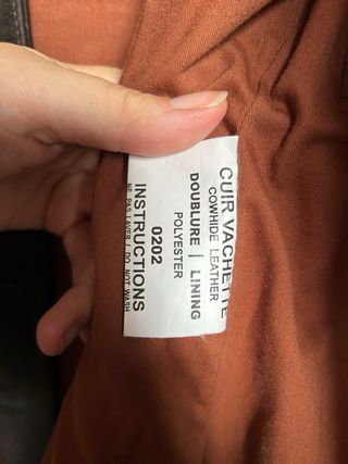 Chaqueta cuero marrón Vaughan