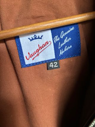Chaqueta cuero marrón Vaughan