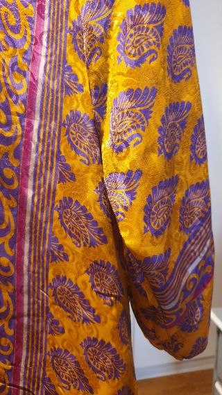Kimono seda reversible multicolor