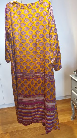 Kimono seda reversible multicolor