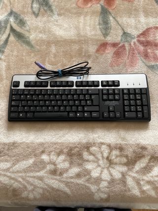 Teclado HP PS/2 - Negro/Plata.