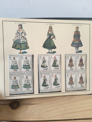Sellos trajes regionales España