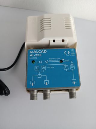 Amplificador de Interior 2 saídas CATV Alcad 26DB