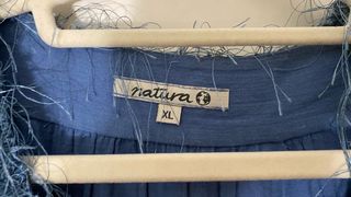 Vestido NATURA azul largo - Talla XL