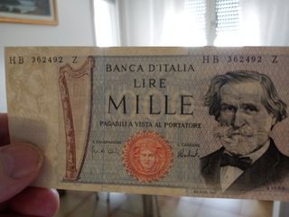 2 Banconote 1000 Lire Italia