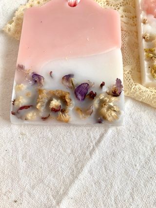 Coppia di tag di cera