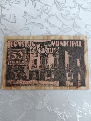 Billete de guerra civil española