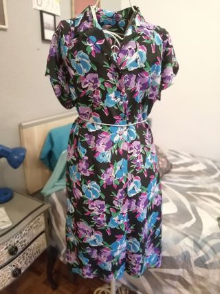 Vestido vintage floral
