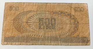Banconota 500 Lire 23 Aprile 1975 Aretusa Repubbli