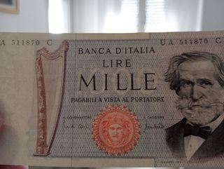 2 Banconote 1000 Lire Italia