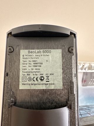 el amplificador y sintonizador central 
altavoz activo Bang  Olufsen BeoLab pareja