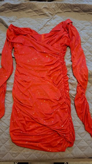 Vestito rosso scintillante