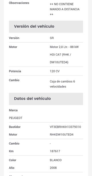 Peugeot 807 2007