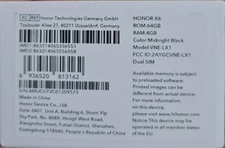 HONOR X6 - 64GB ROM - 4GB RAM