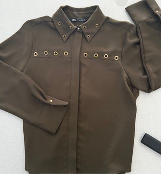Camisa zara caqui