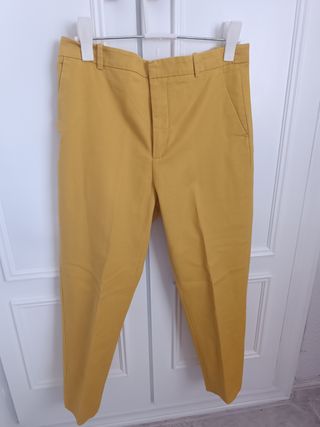 Pantalón vestir mostaza