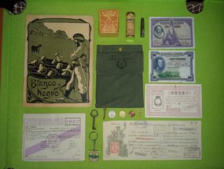 Lote antiguo. Guerra Civil Billetes Lotería Tabaco