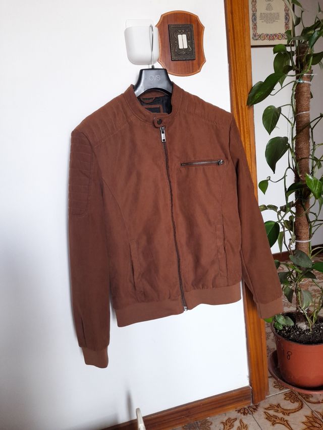 Giacca scamosciata marrone uomo(prezzo trattabile)