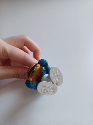 Puffo hamburger schleich peyo 1983 80s