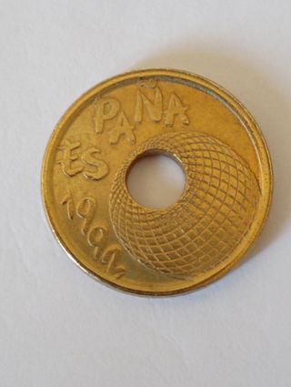 Moneda de 25 pts de España de la Expo Sevilla 1992
