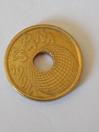 Moneda de 25 pts de España de la Expo Sevilla 1992