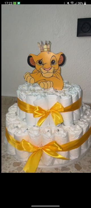 hago tarta de pañales dodot y Deliplus personaliza