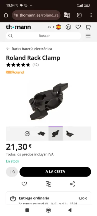 Abrazadera Roland para Tubos